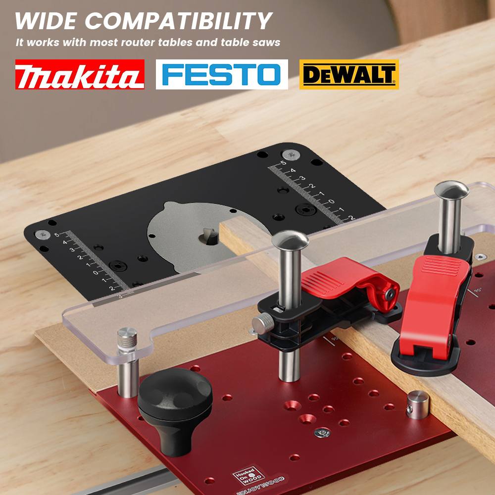 Haczyk na szynie stołowej frez – Router Table Insert recenzja i cena